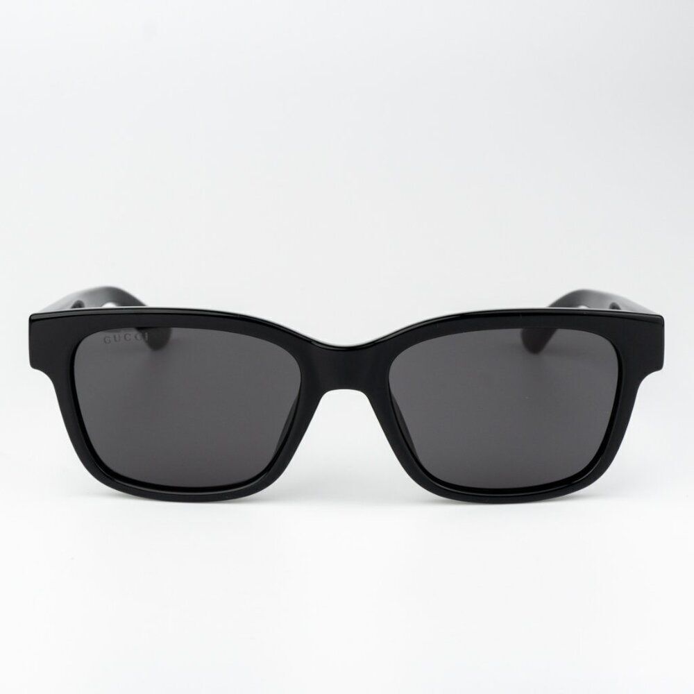 NEW Gucci GG1716S 001 Black Grey Square Unisex Sunglasses